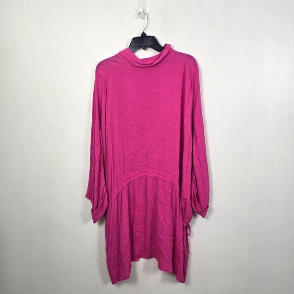 Elan Hot Pink Oversized Swimsuit Cover Up Tunic L - Picture 5 of 7